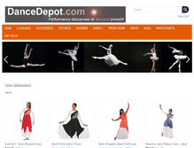 Tablet Screenshot of dancedepot.com